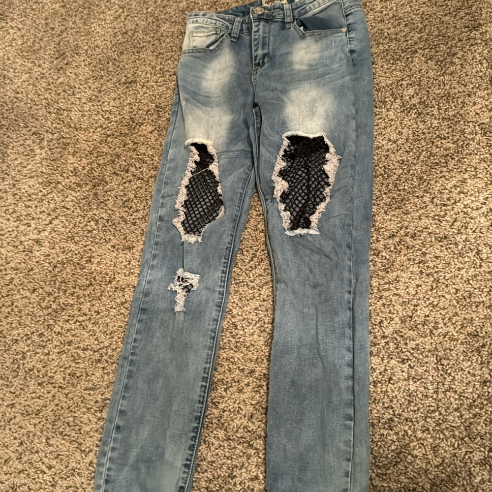 Denim capri jeans
